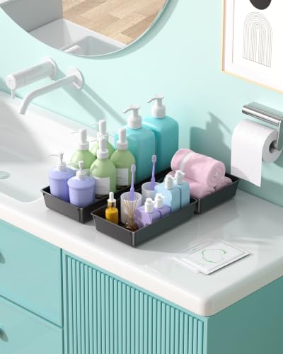 10 Pack Large Size Plastic Drawer Organizers Set, 3 Sizes Desk - Image 8