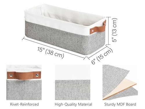 StorageWorks Narrow Storage Bins, Small Baskets - Image 3