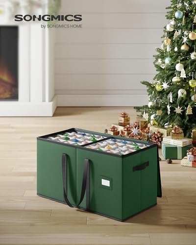 SONGMICS Christmas Ornament Storage Boxes, Set of 2 - Image 3