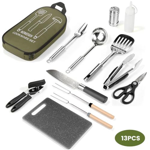 Camping Cooking Utensils Set, Stainless Steel Grill Tools - Image 7