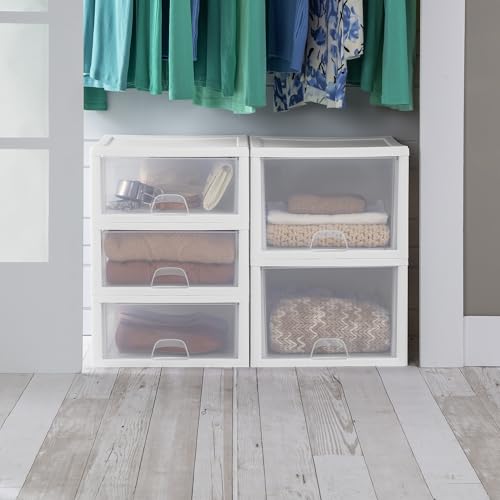 Sterilite Stacking Drawer Storage Organizer for Clothes, 16 Quart - Image 7