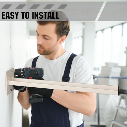 Zonon 2 Pcs Shovel Holder Wall Mount Tool Rack Heavy Duty - Image 3