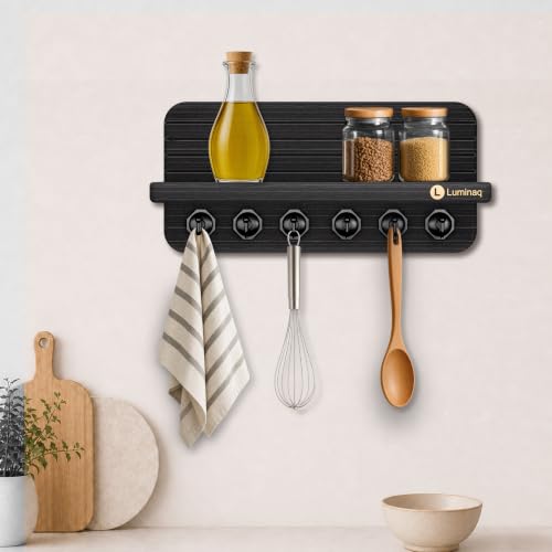 Key Holder for Wall with Shelf - Wooden Entryway Mail - Image 6
