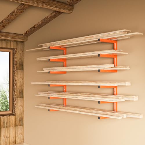 Wood Organizer and Lumber Storage Rack Wall Mount, Heavy - Image 3