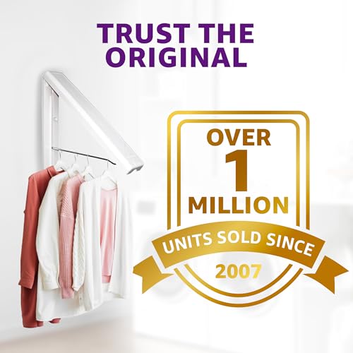 InstaHanger Retractable Laundry Room Rack, ABS Plastic - Image 4
