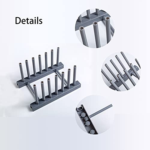 Gray Plate Racks Organizer for Cabinet, 4 Pack Plast | All Products - Image 5