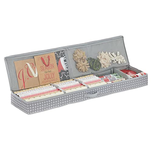 mDesign Long Gift-Wrapping Paper Storage Bag with Handles - Image 5