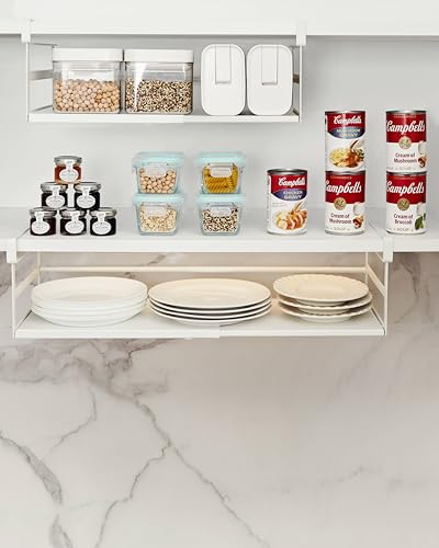 Under Shelf Storage Basket, 2-Pack Under Cabinet Shelf Organizer - Image 3