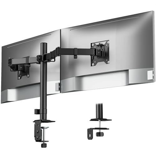 monTEK Heavy-Duty Dual Monitor Stand for 17-32", 22 lbs Each - Image 2