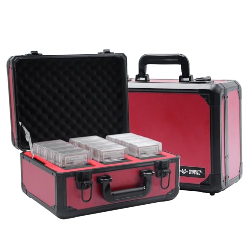 Graded Card Storage Box, RED, 14.17x11.2x7 inches - Image 2