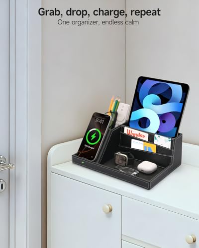 Fast Wireless Charging Station with Desk Organizer for iPhone - Image 7