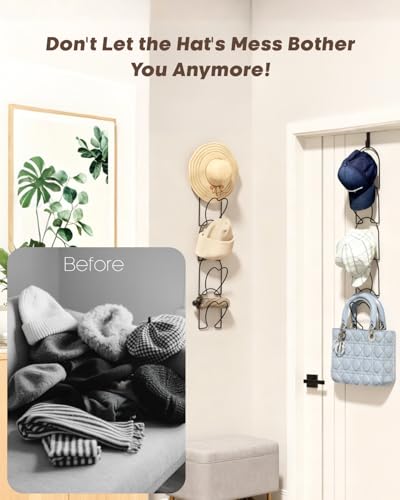 10 Pack Hat Rack for wall hat Organizer for Baseball caps - Image 4
