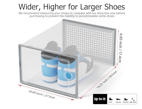 Kuject XX-Large Shoe Storage Boxes 12 Pack, Clear St | All Products - Image 3
