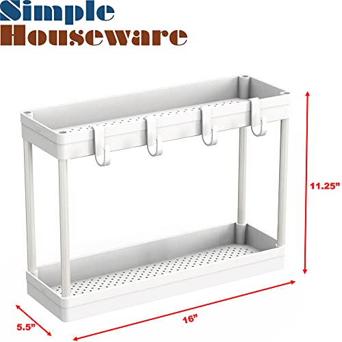 Simple Houseware 2-Tier Under Sink Organizer Storage | All Products - Image 6
