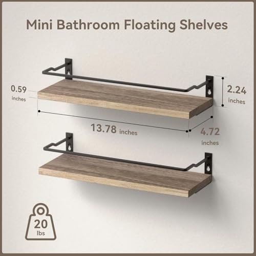 RICHER HOUSE Floating Shelves Bathroom, Small Wall Shelf - Image 4