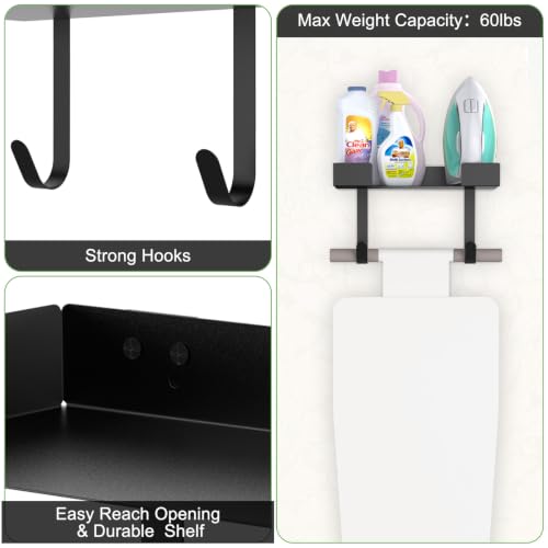 Ironing Board Hanger Wall Mount, Metal T&Y Shaped Iron - Image 6