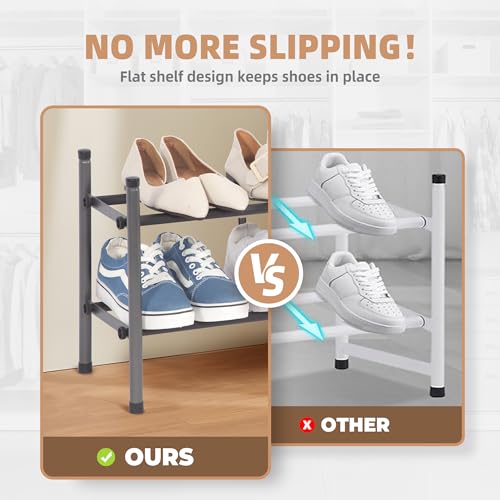 STORAGE MANIAC Expandable Shoe Rack for Closet, 8 Pairs - Image 7