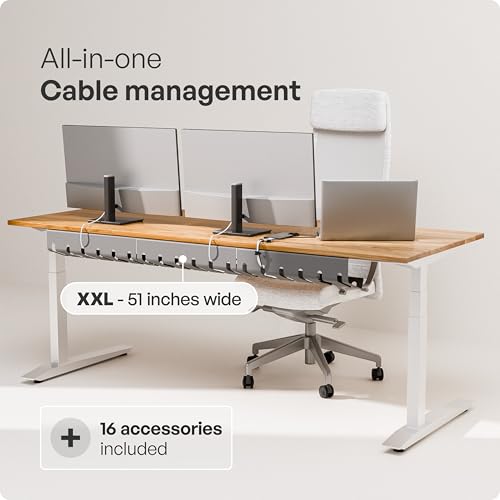 PAMO Cable Management Under Desk, Set of 3 - Grey/Silver - Image 3