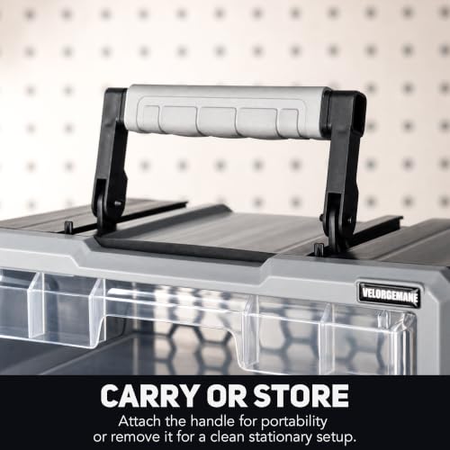 Modular Stackable Storage Organizer, 2 Bin Interlocking - Image 7