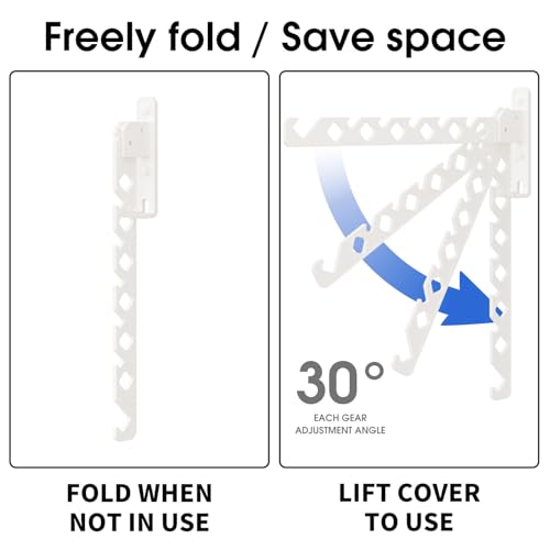 Wall Mounted Clothes Drying Rack, Wall Clothes Hanger Hook - Image 5