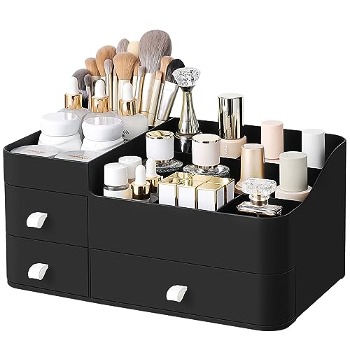 Cologne Perfume Organizer With Drawers,Large Perfumes Vanity - Image 1