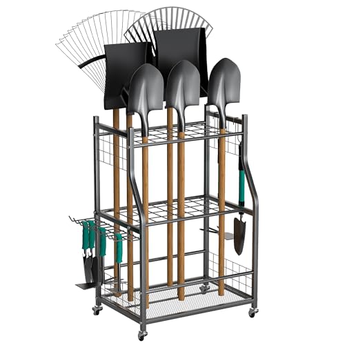Garden Tool Organizer Stand, Garage Tool Storage Organization - Image 2
