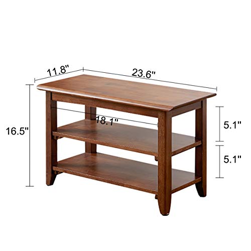 XKZG Shoe Rack Bench Wooden Shoe Storage Bench Entryway - Image 3