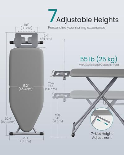 SONGMICS Ironing Board with Rest, Cord Holder - Image 3