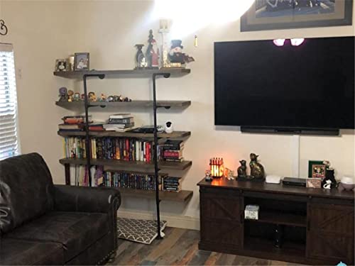 Industrial Wall Mount Iron Pipe Shelf Shelves Shelving Bracket - Image 8