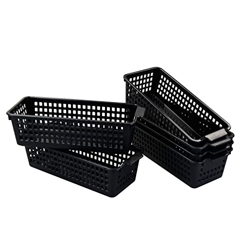 Slim Plastic Basket Storage Basket, 6 Packs - Image 7