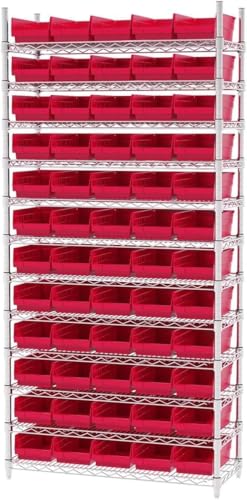 Akro-Mils 30130 Heavy Duty Plastic Shelf Bins, 12"x 6.5"x 4" - Image 7