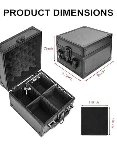 Graded Card Storage Box, Aluminum PSA Slab Case Holds 56+ Slabs - Image 4