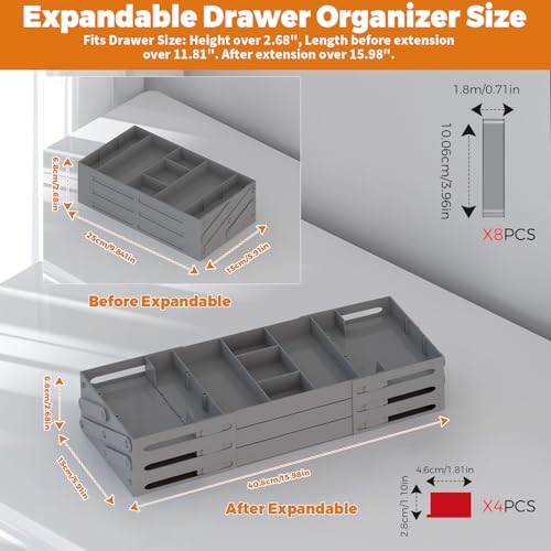 3 Tier Drawer Organizer Versatile Expandable Junk Dr | All Products - Image 4