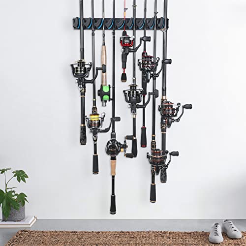 PLUSINNO V9 Vertical Fishing Rod Holder, Wall Mounted | Garage Storage - Image 3