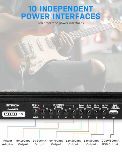 Pedal Board with Built-in Power Supply, Small Guitar - Image 4