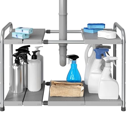 Simple Houseware Under Sink 2-Tier Heavy Duty Expand | All Products - Image 2