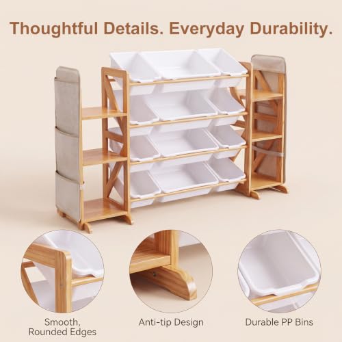 Toy Storage Organizer for Kids, 12 Bins - Image 7