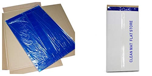 Cleanroom Adhesive/Sticky/Tacky Mat 18" x15" Blue (10 Pads of 30 Sheets) 10 Pads, 300 Sheets per Box. Each pad 30 Sheets