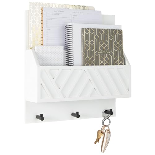 BLU MONACO | Wall Mount Key Holder with Mail Organizer | - Image 2