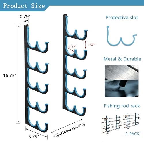 Fishing Rod Holders & Pole Holders for Garage, Wall - Image 4