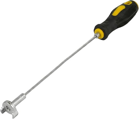 Professional Magnetic Drain Plug Removal Tool, 13.98-Inch CR-V Steel Oil Filter Wrench, Heavy-Duty Drain Plug Extractor Kit with Secure Non-Slip Grip for Quick, Safe Oil Changes