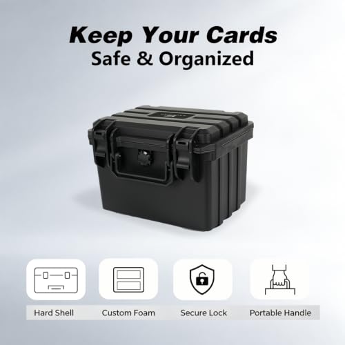 Small Graded Card Case Storage Box with 4 Foam Dividers for Slab - Image 3