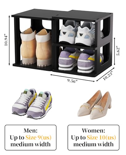 HAIXIN 5-Tier Shoe Rack for Small Spaces Narrow Shoe Organizer - Image 4