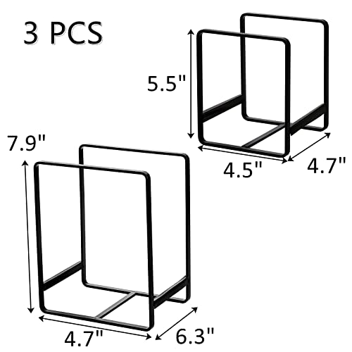 ZOOFOX 3 Pieces Metal Dish Organizer, Plate Organizer for Cabinet - Image 3