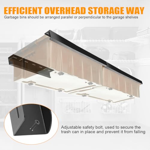 Overhead Garage Storage Rack Adjustable Width and Orientation - Image 5
