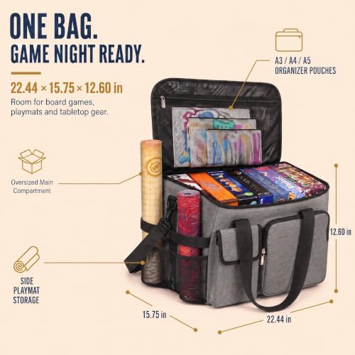 Board Game Bag, Carrying Case for Standard & Expansion - Image 3