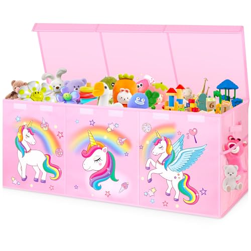 Extra Large Toy Box with Lids, Collapsible Storage C | All Products - Image 2
