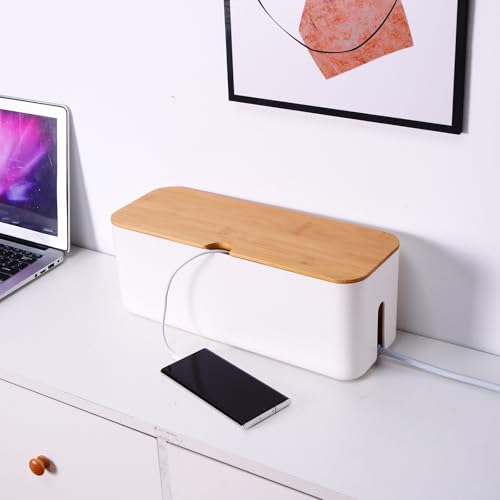 Changsuo Cable Management Box Small White, Extension Cord - Image 7
