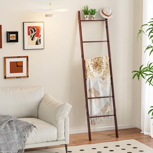 BAMBANG 6-Tier Blanket Ladder for Living Room, Blanket - Image 3