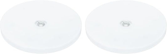 uxcell 2Pack Acrylic Lazy Susan Turntable, 6" Spinner Lazy Susan Turntable Organizer, Acrylic Ball Bearing Rotating Tray for Pantry Spice Rack Decorating, White